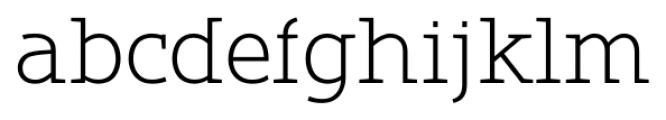 Belco Slab Serif UltraLight Font LOWERCASE