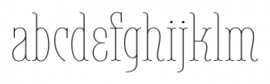 Belleville 23H FY Thin Font LOWERCASE