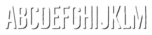 Bellfort Shadow Only Light Font LOWERCASE