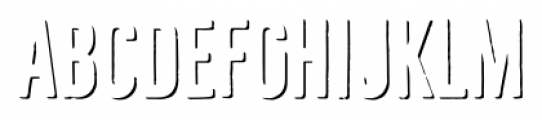 Bellfort Shadow Only Regular Font LOWERCASE