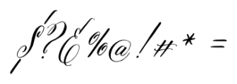 Belluccia Regular Font OTHER CHARS