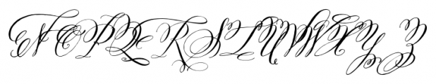 Belluccia Stylistic Font UPPERCASE