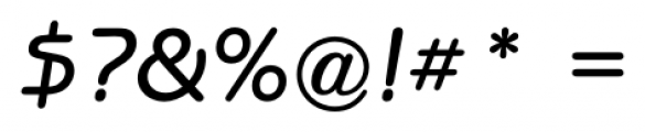 Benecario Gothic Medium Italic Font OTHER CHARS