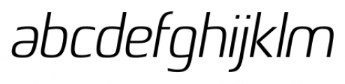 Bentwood Light Oblique Font LOWERCASE