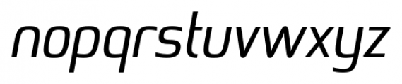 Bentwood Oblique Font LOWERCASE
