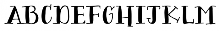 Bergamot Regular Font UPPERCASE