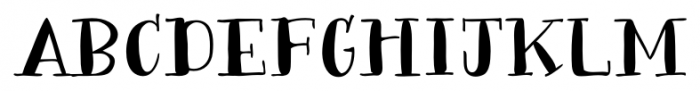 Bergamot Regular Font LOWERCASE