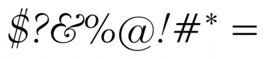 Bernhard Modern FS Italic Font OTHER CHARS
