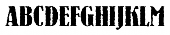Bernhard Rough Font UPPERCASE