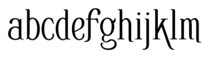 Bertoni Flamboyant Regular Font LOWERCASE