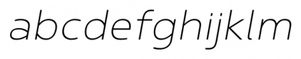 Betm ExtraLight Italic Font LOWERCASE