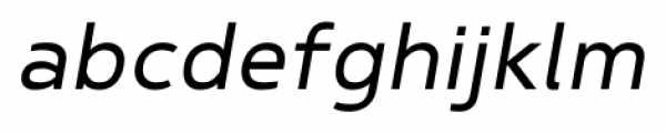 Betm SemiLight Italic Font LOWERCASE