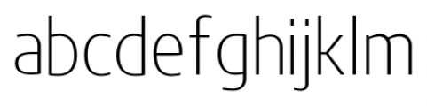 Beval ExtraLight Font LOWERCASE