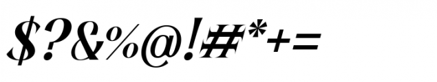 Be Okay Display Semi Bold Italic Font OTHER CHARS