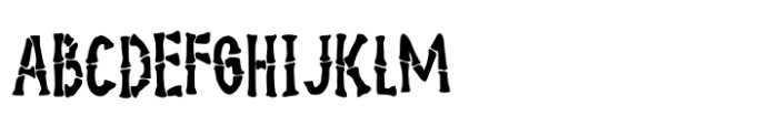 Beach Bamboo Font UPPERCASE