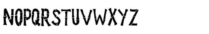 Beach Bamboo Font UPPERCASE