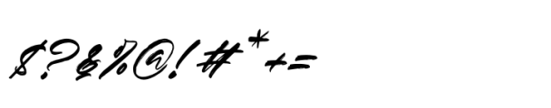 Beachit Italic Font OTHER CHARS