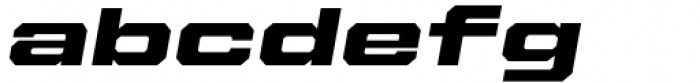 Beachwood XWide Extra Bold Italic Font LOWERCASE