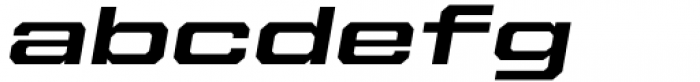 Beachwood XWide Semi Bold Italic Font LOWERCASE