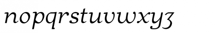 Bear Anark Light Italic Font LOWERCASE