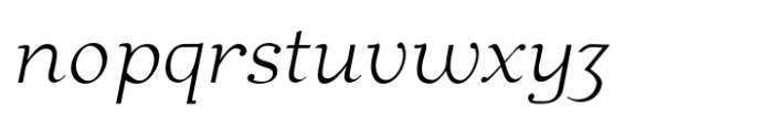 Bear Anark Thin Italic Font LOWERCASE