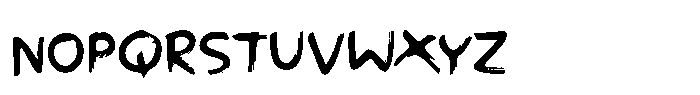 Bearhawk Font LOWERCASE