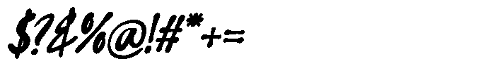 Beasstro Slant Regular Font OTHER CHARS