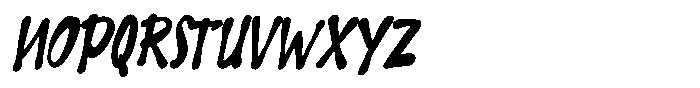Beasstro Slant Regular Font LOWERCASE