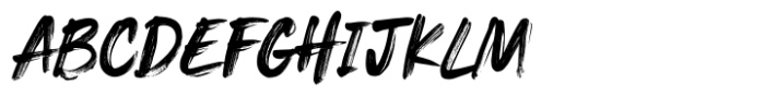 Beast Mode Brush Font UPPERCASE