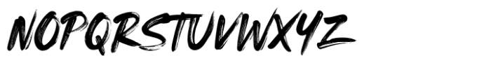 Beast Mode Brush Font UPPERCASE