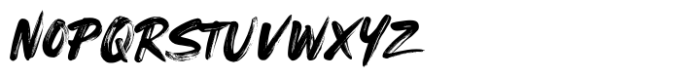 Beast Mode Brush Font LOWERCASE