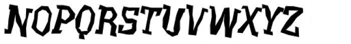 Beasty EF Regular Oblique Font UPPERCASE