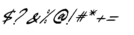 Beasty Strength  Italic Font OTHER CHARS