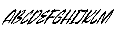 Beasty Strength  Italic Font UPPERCASE