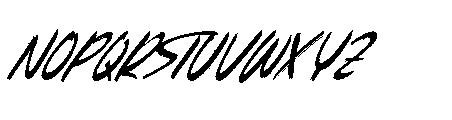 Beasty Strength  Italic Font LOWERCASE