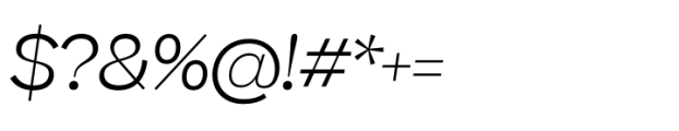 Beatrice Deck Light Italic Font OTHER CHARS