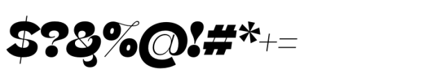 Beatrice Headline Extrabold Italic Font OTHER CHARS