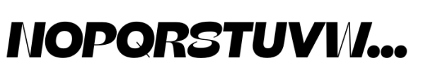 Beatrice Headline Extrabold Italic Font UPPERCASE