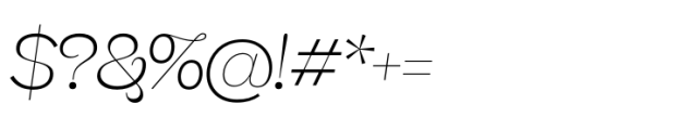 Beatrice Headline Thin Italic Font OTHER CHARS