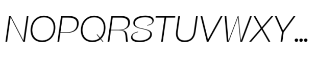 Beatrice Headline Thin Italic Font UPPERCASE