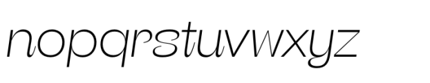 Beatrice Headline Thin Italic Font LOWERCASE