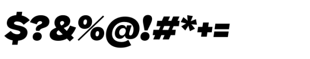 Beatrice Standard Extrabold Italic Font OTHER CHARS