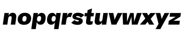 Beatrice Standard Extrabold Italic Font LOWERCASE