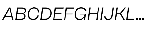 Beatrice Standard Light Italic Font UPPERCASE