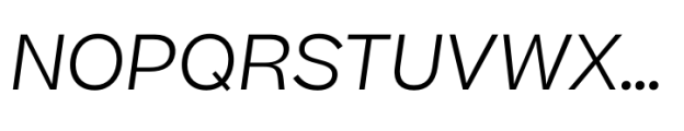 Beatrice Standard Light Italic Font UPPERCASE