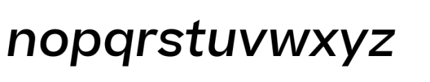 Beatrice Standard Medium Italic Font LOWERCASE