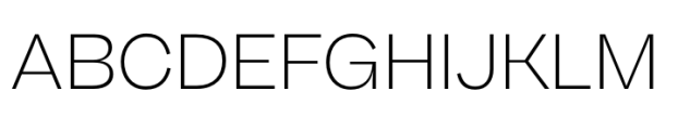 Beatrice Standard Thin Font UPPERCASE