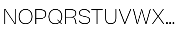 Beatrice Standard Thin Font UPPERCASE