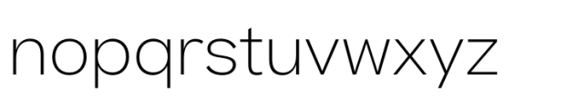 Beatrice Standard Thin Font LOWERCASE