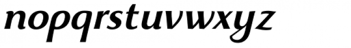 Beatrix Antiqua Semi Bold Italic Font LOWERCASE